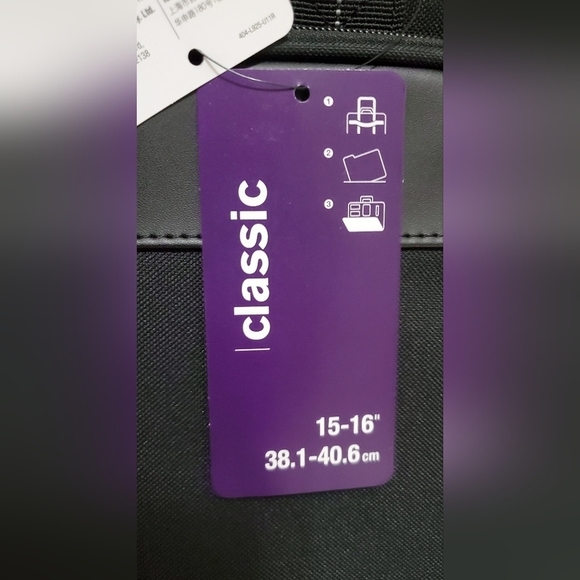 Targus Classic Slim Ergonomic Briefcase Laptop Messenger Travel Office Bag - Picture 10 of 12